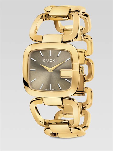 gold womens gucci watch|gucci gold bracelet watch women's.